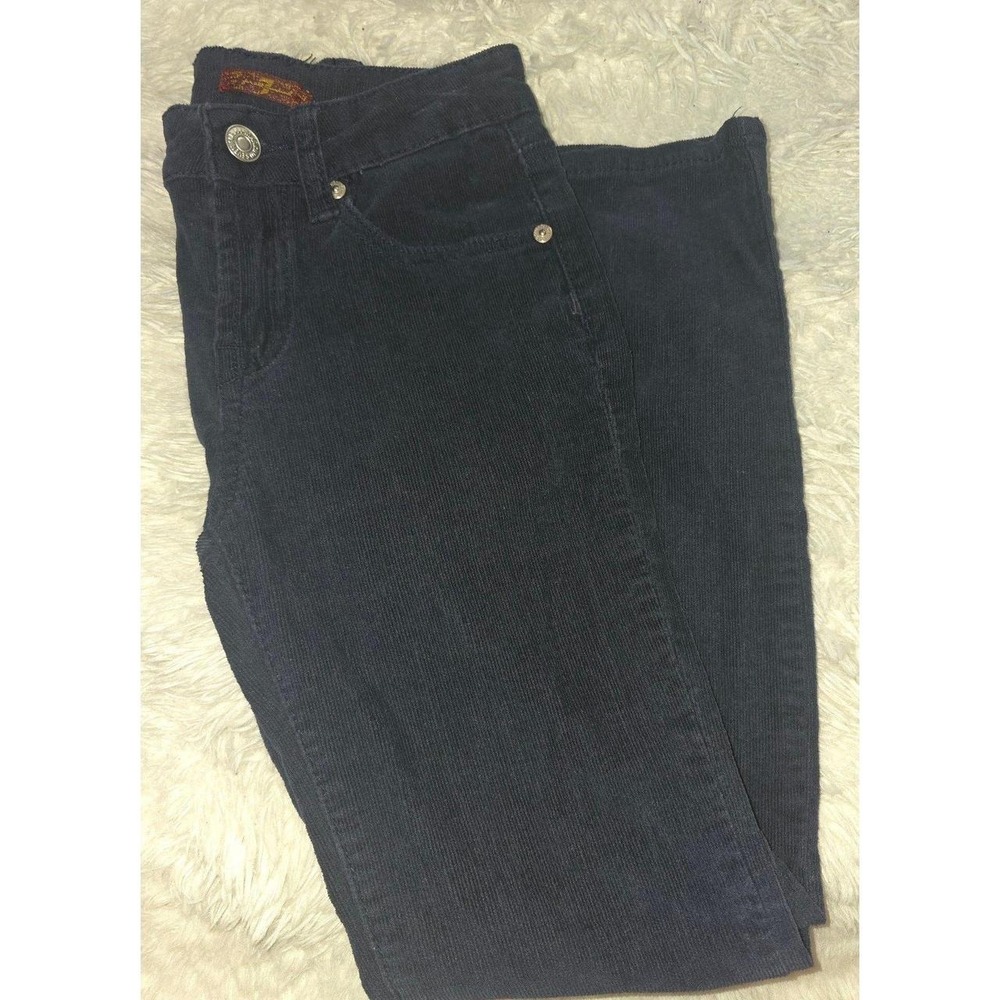 Kids Deep Navy Blue corduroy pants. 7 For All Mankind. Size 8, Slim straight - Picture 6 of 6